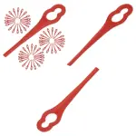 Red Plastic Blades for Bosch Accutrim EasyTrim Strimmer - 60 pcs