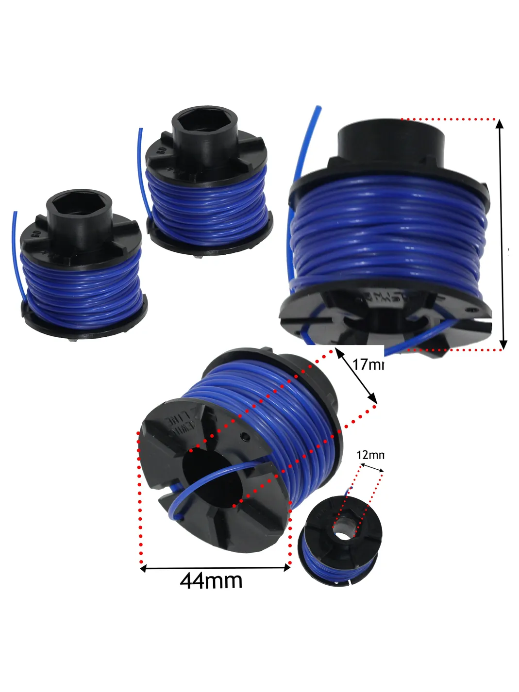 Replacement 10m Black & Decker Trimmer Line & Spool - 2 Pack