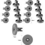 Replacement 40mm Lower Runner Wheel for Bosch Neff Siemens Dishwashers