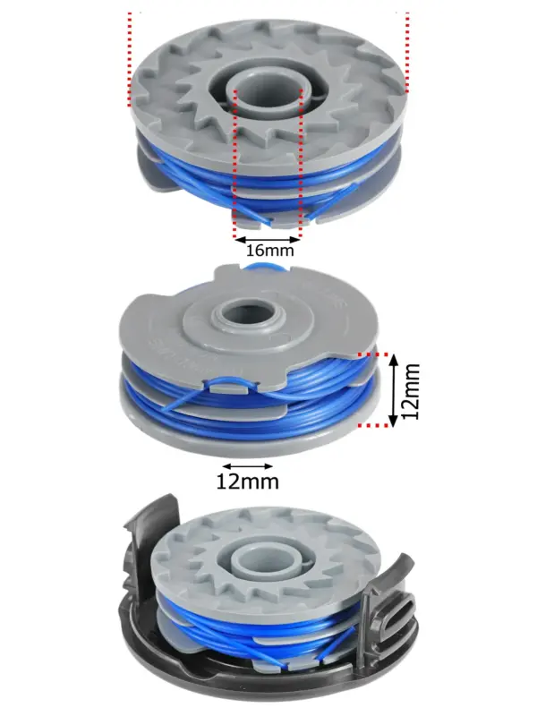 Replacement 5m 1.5mm Trimmer Line and Cap for QUALCAST GT2541