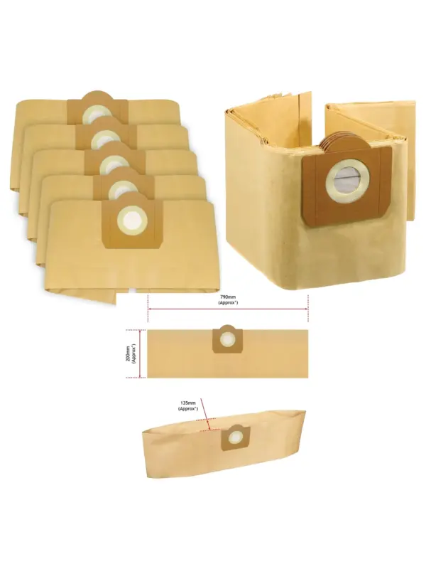 Replacement Dust Bags for Tefal 4680 Wet & Dry Vacuum Cleaner