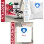 Replacement Microfibre Dust Bags for Nilfisk GA70‑GD90C Vacuums – 5 Pack