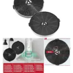 Respekta 170mm Charcoal Cooker Hood Filter – TMFILT4, 2 Pack