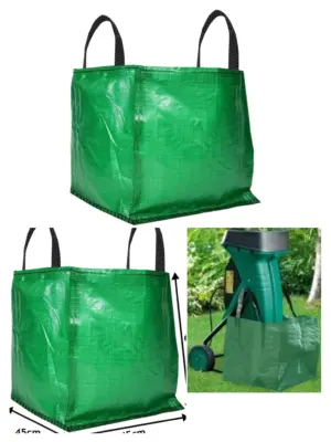 Reusable 120L Garden Shredder Bag – Heavy‑Duty Waste Sack 45×45×60 cm