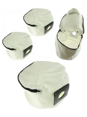 Reusable Zip Cloth Vacuum Bags Pack of 2 for Numatic Henry Hetty