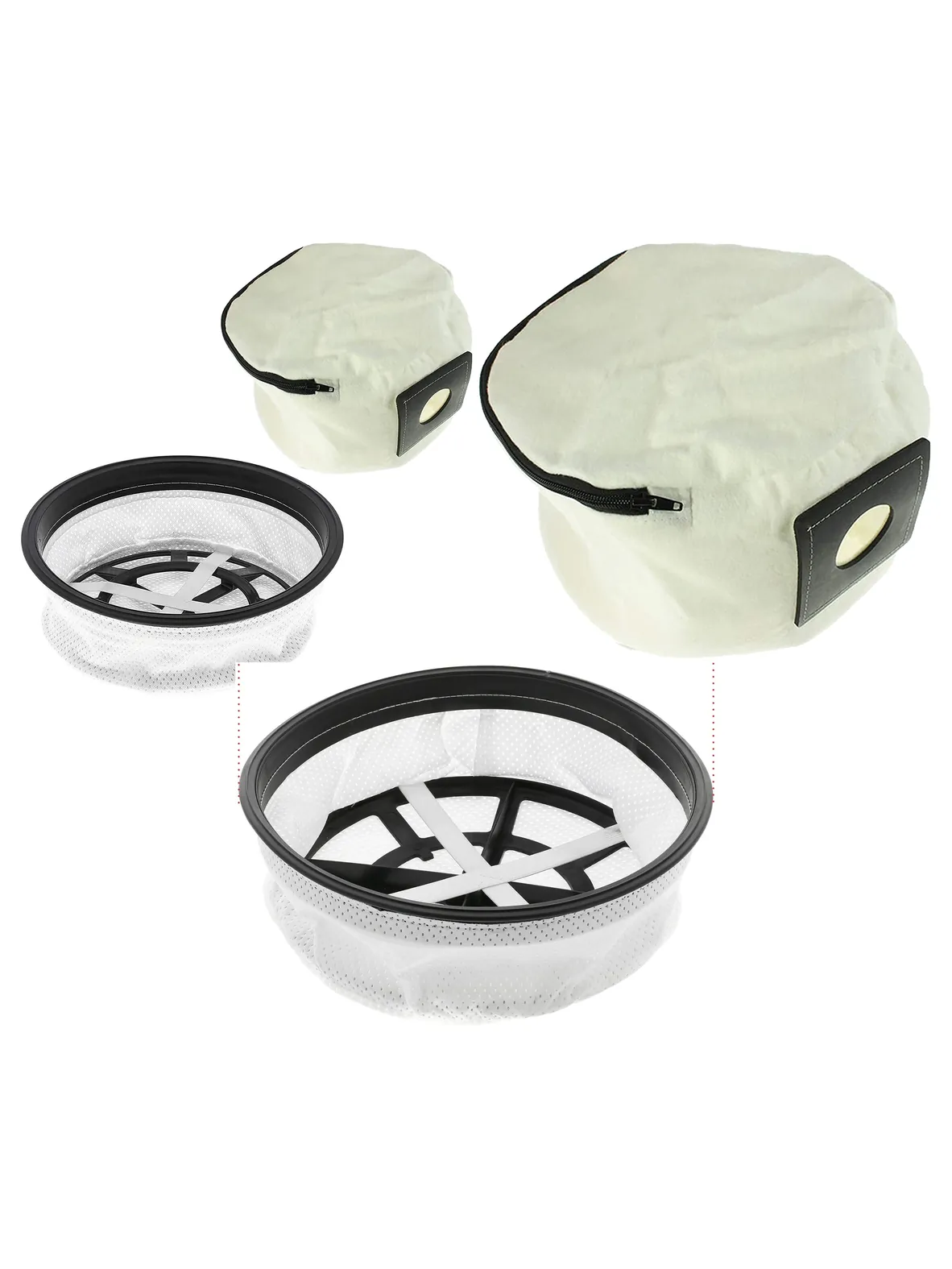 Reusable Zip Dust Bag + 11 Filters for Henry Hetty 160 Vacuum