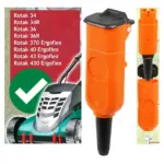 Rewireable 2‑Core Female Plug for Bosch Rotak 34‑43 Mower Cable