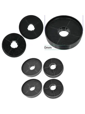 Rosieres RHT63002 Carbon Filter for Cooker Hood Vent Fan – 4 Pack
