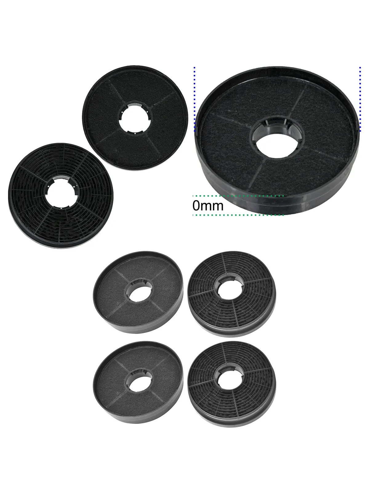 Rosieres RHT63002 Carbon Filter for Cooker Hood Vent Fan – 4 Pack