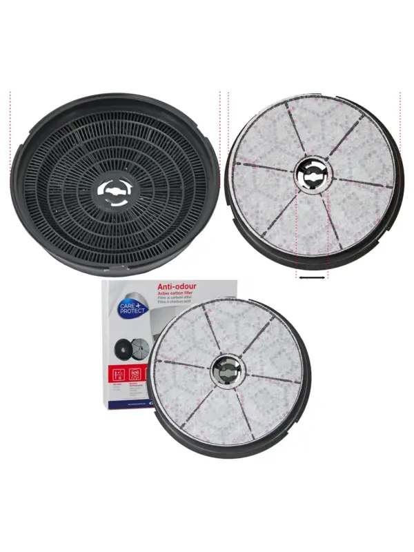 Round 192mm Carbon Filter for Candy Cooker Hood CP180 Vent Fan