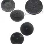 Round Carbon Filter Set (2) for Elica Kitchen Exhaust Hood