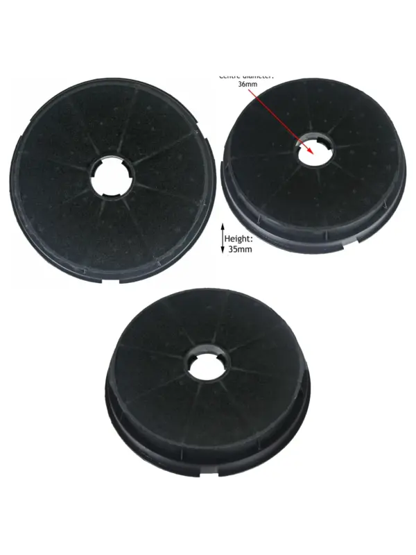 Round Charcoal Exhaust Filter for Baumatic STI Cooker Hood