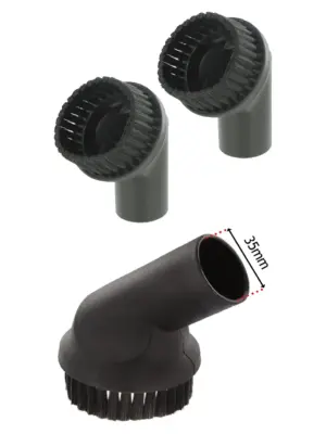 Round Dusting Brush for AEG Vacuums – 35mm, 2‑Pack