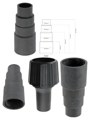 Rowenta Dust Extractor Multi‑Size Adapter Kit – 2 Pack