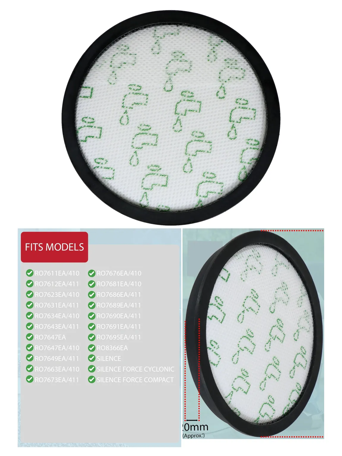Rowenta Silence Force Cyclonic Vacuum Filter