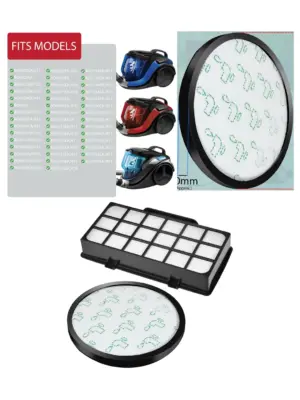 Rowenta Silence Force X-trem Power Cyclonic Vacuum HEPA Filter Kit
