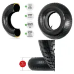 Rubber Wheelbarrow Inner Tube 4.0-8" / 4.8-8" Replacement Tire