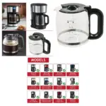 Russell Hobbs 1.5L Coffee Carafe Jug – Glass Pot for Coffee Machines