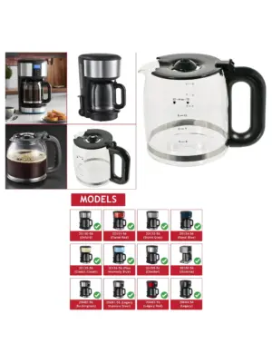 Russell Hobbs 1.5L Coffee Carafe Jug – Glass Pot for Coffee Machines