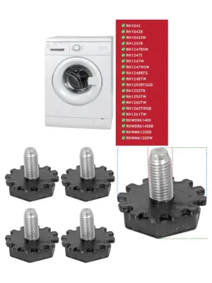 Russell Hobbs M10 Adjustable Washing Machine Feet - 4 Pack