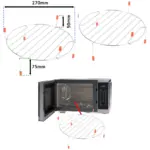 Russell Hobbs Microwave Grill Turntable Rack - 270mm Wire Shelf