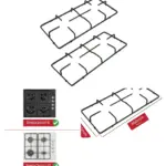 Russell Hobbs Pan Support Stand Gas Hob - 460×215 mm Grid Burner x2