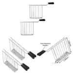 Russell Hobbs Toastie Rack with Drip Tray – 2‑Piece Sandwich Holder