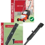 Ryno M3E1132M 32cm Metal Lawn Mower Blade Replacement with Screw