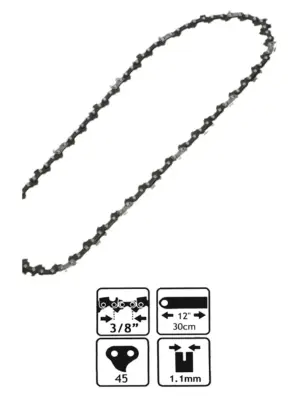 Ryobi 45‑Drive Chainsaw Chain 30 cm 12‑3/8″ for OCS1830 & RCS36