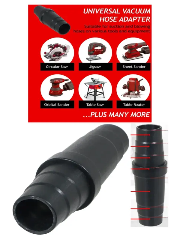 Ryobi Dust Port Adapter for Vacuum Hose – Fits 32-38mm Sander & Saw