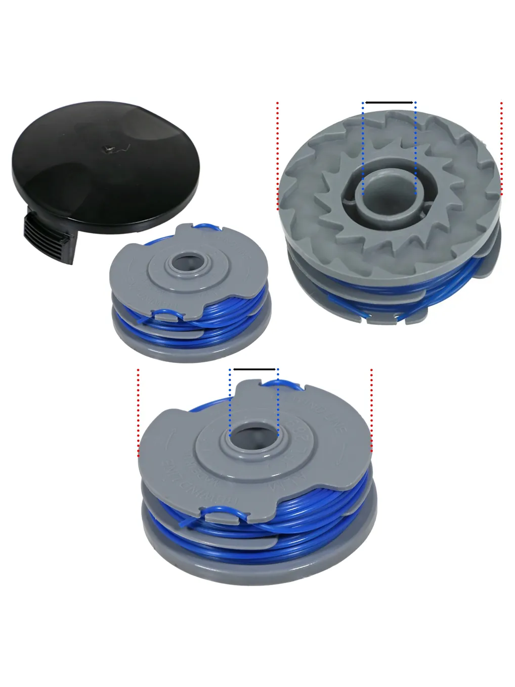 Ryobi Replacement String Trimmer Line Spool & Cap for RLT4027-5127