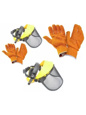Safety Kit – Helmet, Gloves, Visor & Ear Muffs for Hedge Trimmer