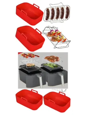 SALTER Air Fryer Basket Rack Set for EK4548/EK4750 Drawer Liner Shelf