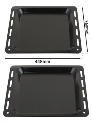 Schreiber Enamel Baking Tray – 448 mm x 360 mm, 25 mm Deep