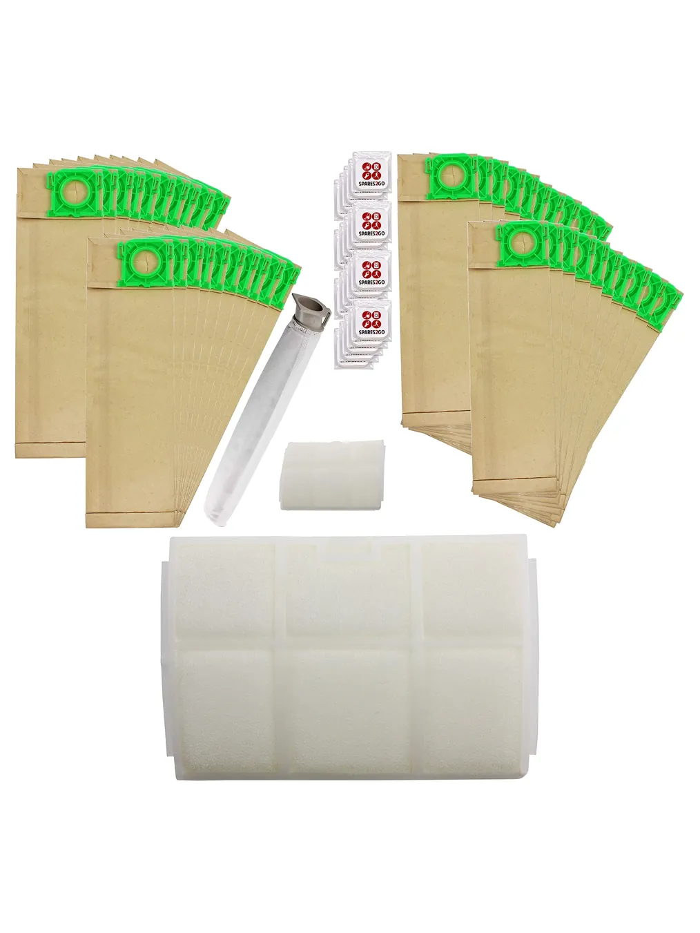 SEBO Bag & Filter Kit - 20 Bags, 2 Filters + Freshener for X1-X5 & C1-C3