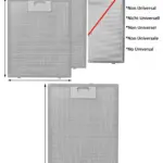 Set of 2 Hygena Schreiber 300x240mm Grease Filters for Cooker Hood Vent