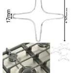 Set of 3 Small 130mm Gas Hob Trivet Stands – Heat‑Resistant Pan Support for Moka Pots