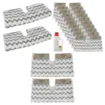 Shark Click-N-Flip Steam Mop Pads 10 Pack + 500ml Cleaner Solution