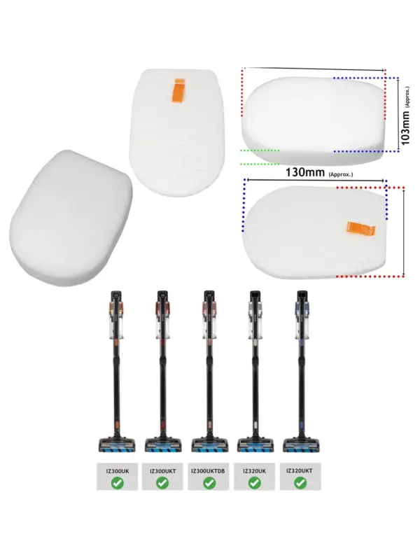 Shark Cordless Vacuum Filter – Anti-Hair Wrap for IZ300/IZ320