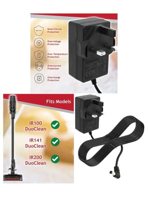 Shark DuoClean Vacuum Charger 28.8V for IR100, IR141, IR200
