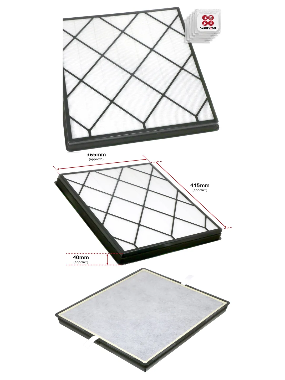 Shark HE400UK HEPA Filter Replacement Pack with Freshener