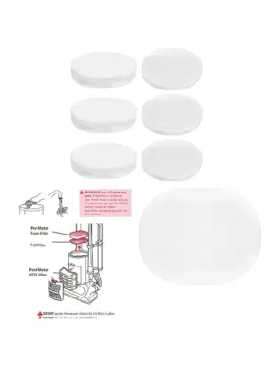 Shark HEPA Filter Kit for NV6,NV7,NV8,NV9,NC6,NC8,UV420,XHF80 - 3 Pack