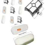 Shark HZ500 Vacuum Filter Kit – Foam Felt & Post Motor Filters, 3 Each