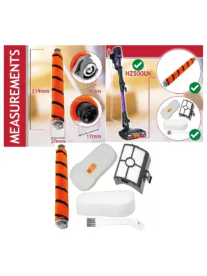 Shark HZ500UK Vacuum Brush Roll & HEPA Filter Kit – Hair Removal Tool