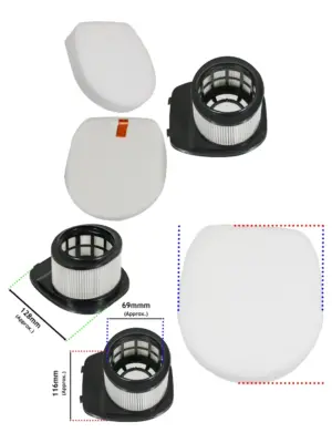 Shark IZ201/IZ251 Cordless Vacuum HEPA Foam Filter – Anti-Hair Wrap