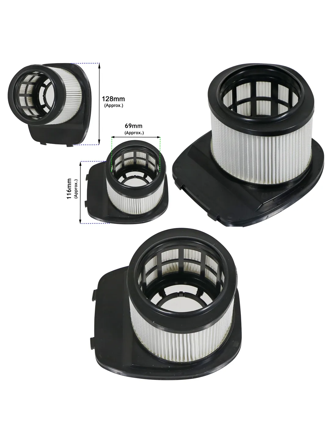 Shark IZ201/IZ251 Cordless Vacuum Replacement Filter Anti Hair Wrap
