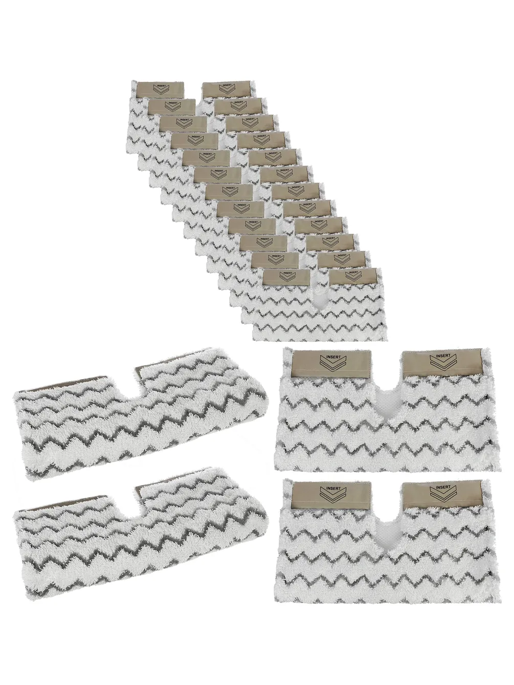 Shark Klik-n-Flip Lift-Away Pro Genius Steam Mop Cover Pads – 12 Pack