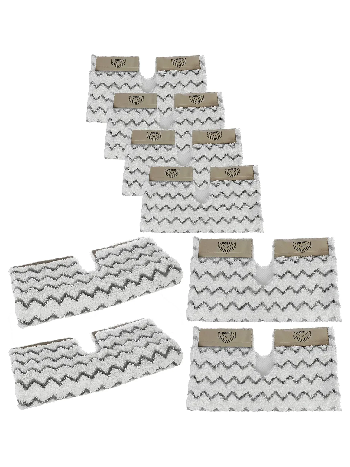 Shark Klik-n-Flip Lift-Away Pro Genius Steam Mop Cover Pads - 4 Pack