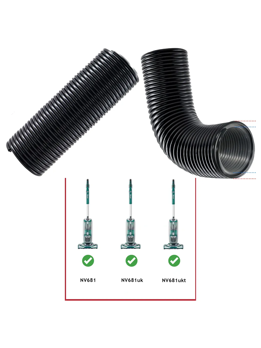 Shark NV681 Rotator Vacuum Head Lower Duct Replacement Hose