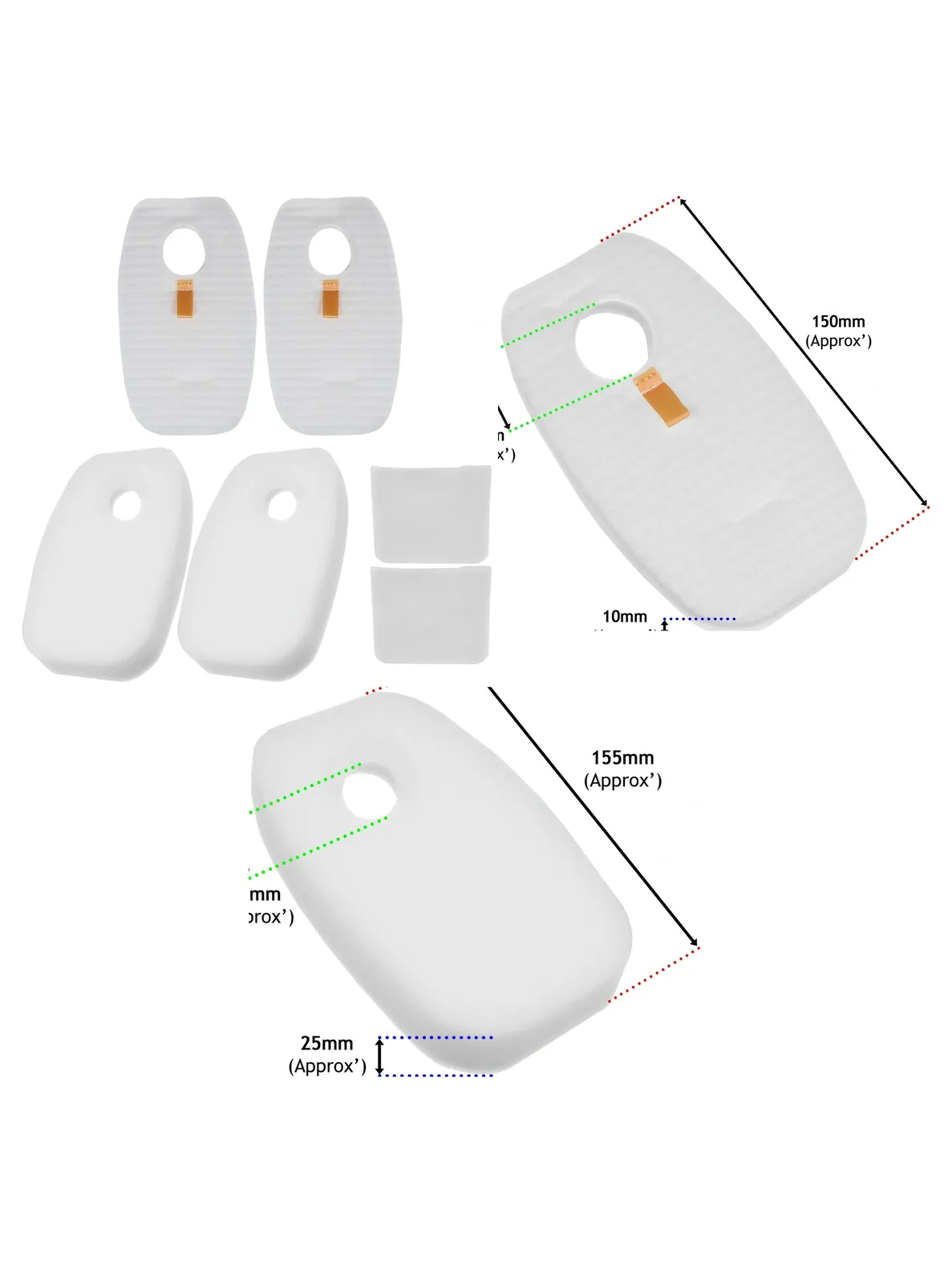 Shark Rocket Foam Filter Kit – 6 Pack for HV380/HV381/HV382/HV383